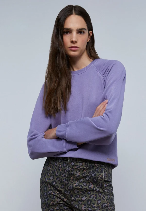 scalperscompany Sudadera Frunce Manga-Mujer Sudaderas
