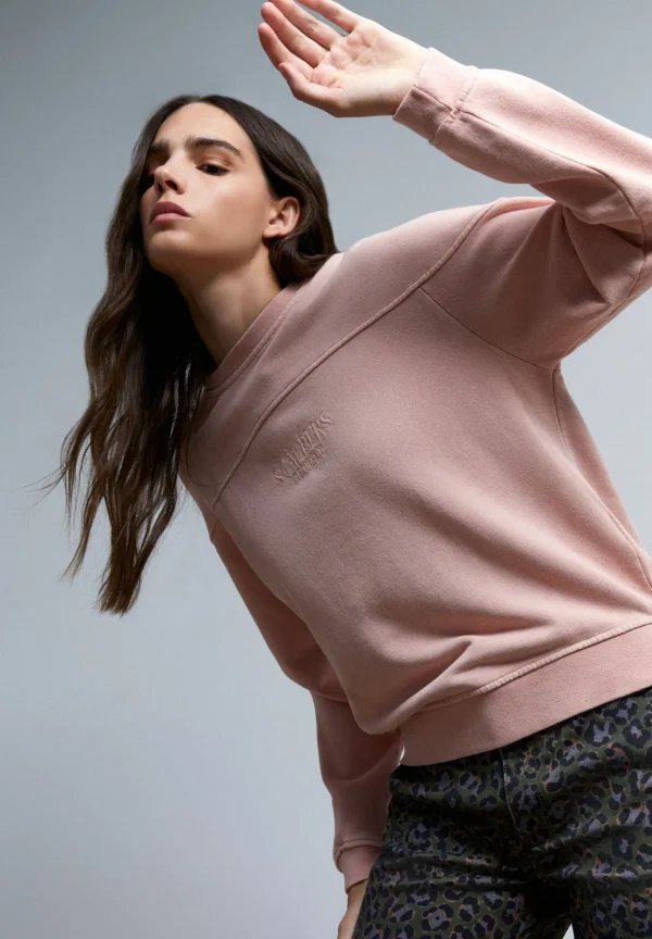 scalperscompany Sudadera Lavada Logo Bordado-Mujer Sudaderas