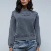 scalperscompany Sudadera Lavada Logo Bordado-Mujer Sudaderas