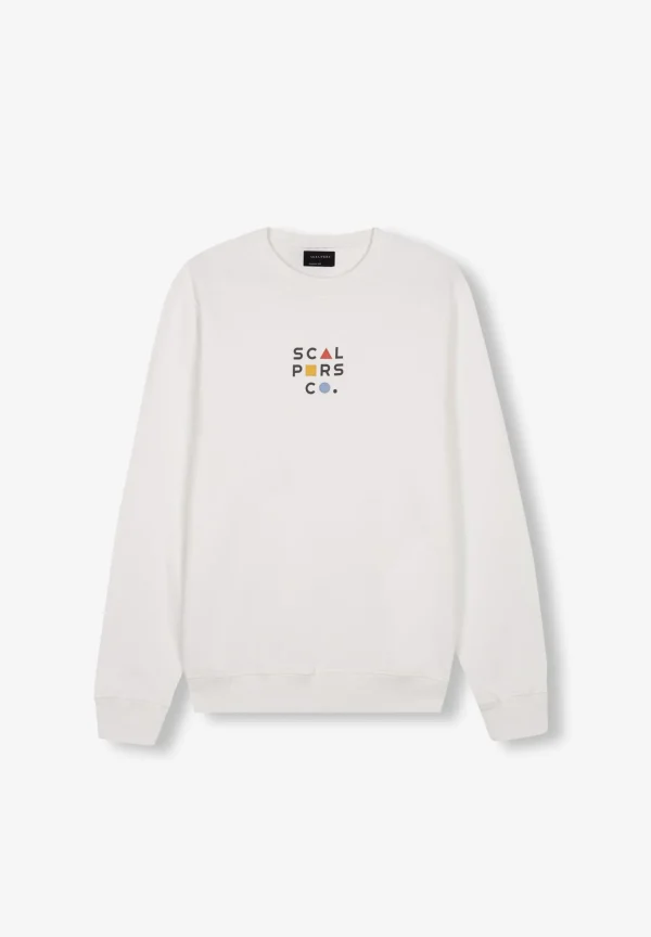 scalperscompany Sudadera Logo Frontal Flocado-Hombre Sudaderas