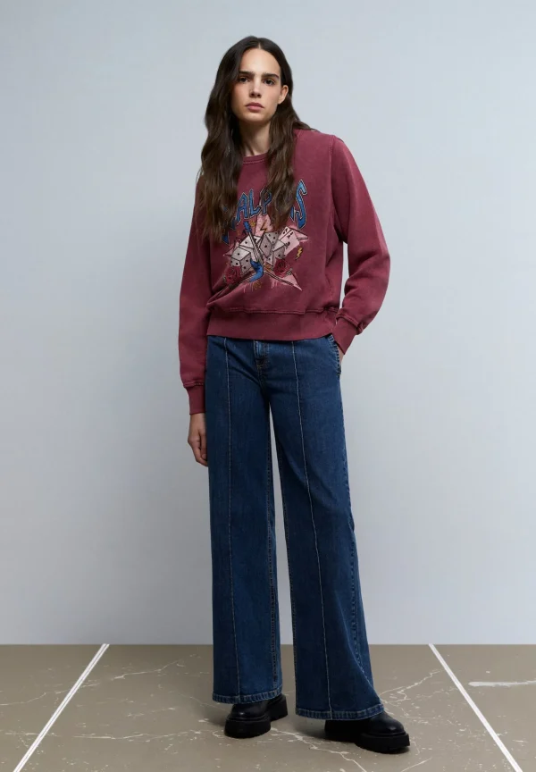 scalperscompany Sudadera Logo Print Cristales-Mujer Sudaderas