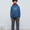 scalperscompany Sudadera Print Frontal Capucha-Niños Sudaderas