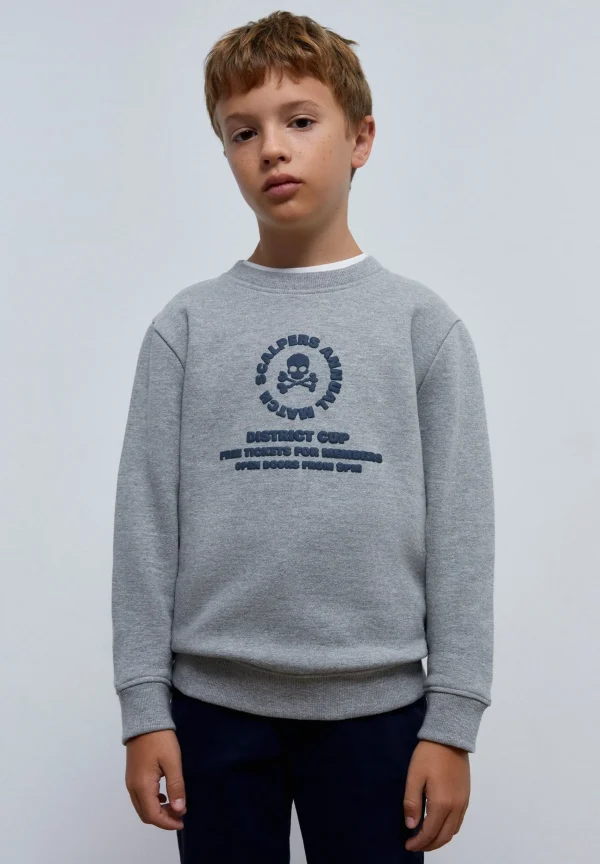 scalperscompany Sudadera Print Frontal Relieve-Niños Sudaderas