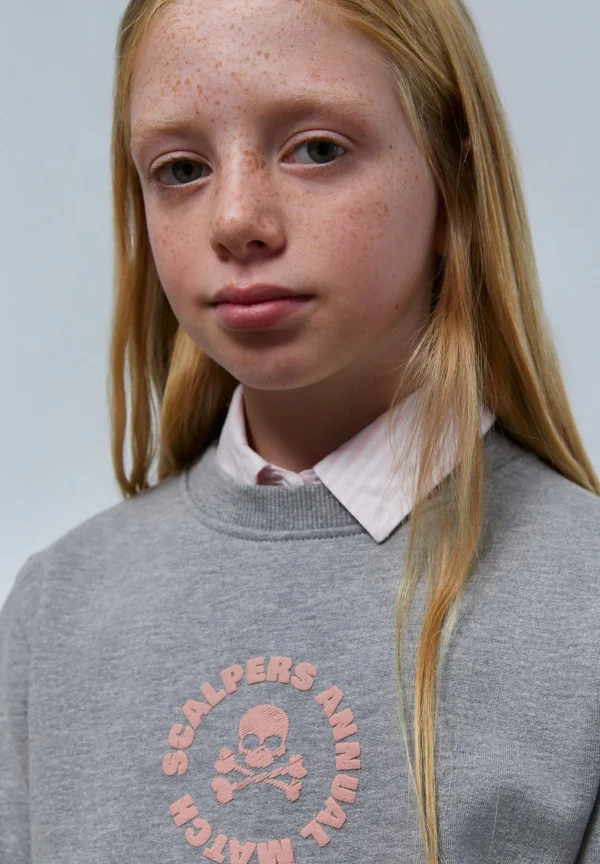 scalperscompany Sudadera Print Frontal Relieve-Niños Sudaderas