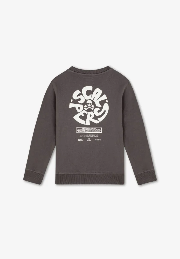 scalperscompany Sudadera Print Logo Circular-Niños Sudaderas