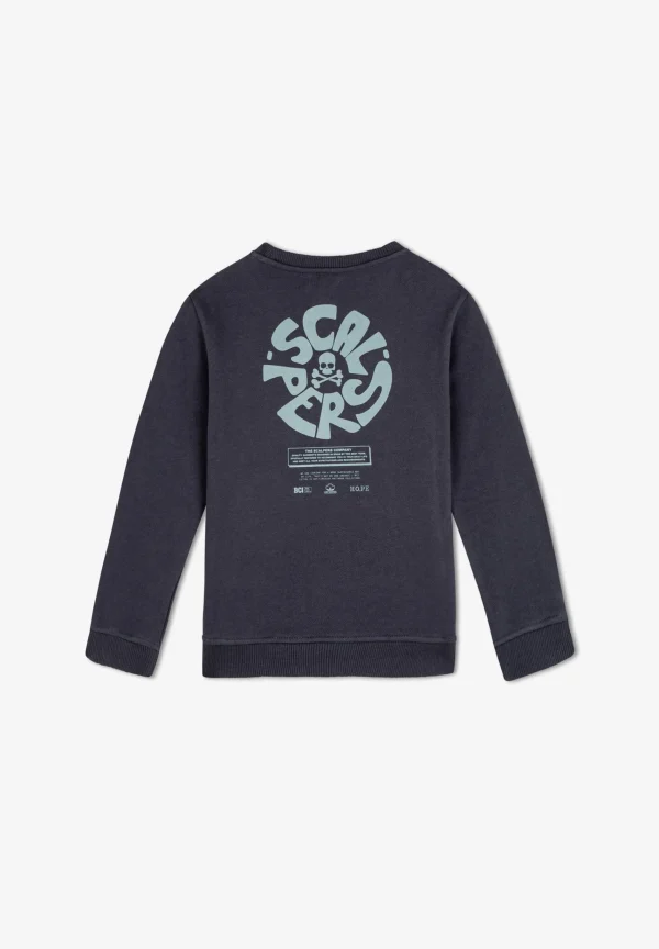 scalperscompany Sudadera Print Logo Circular-Niños Sudaderas