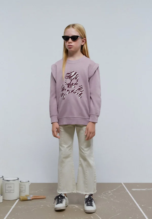 scalperscompany Sudadera Zebra Pliegues Hombro-Niños Sudaderas