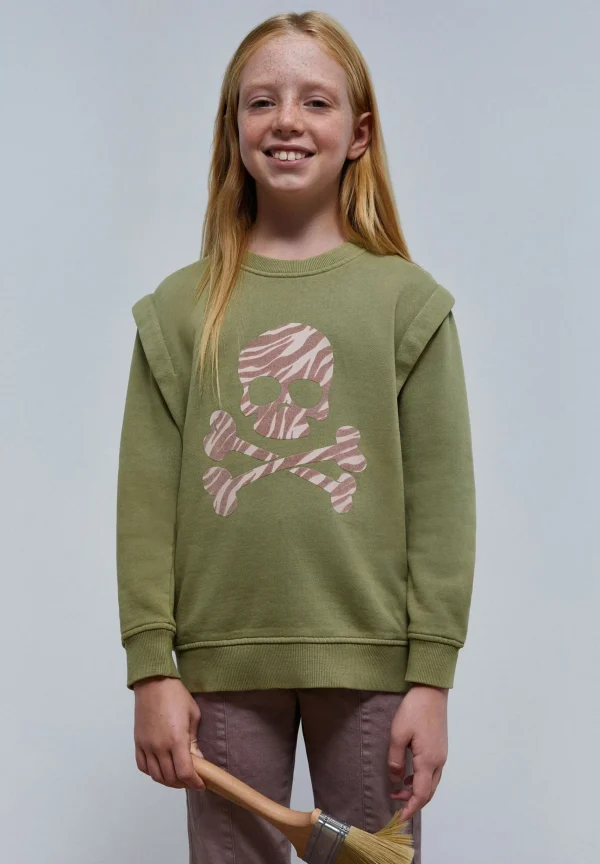 scalperscompany Sudadera Zebra Pliegues Hombro-Niños Sudaderas