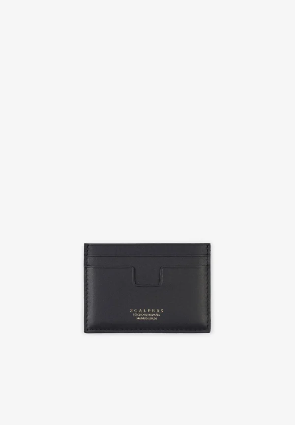 scalperscompany Tarjetero Piel Grabado Contraste-Hombre Carteras Y Tarjeteros