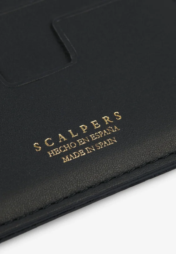 scalperscompany Tarjetero Piel Grabado Contraste-Hombre Carteras Y Tarjeteros