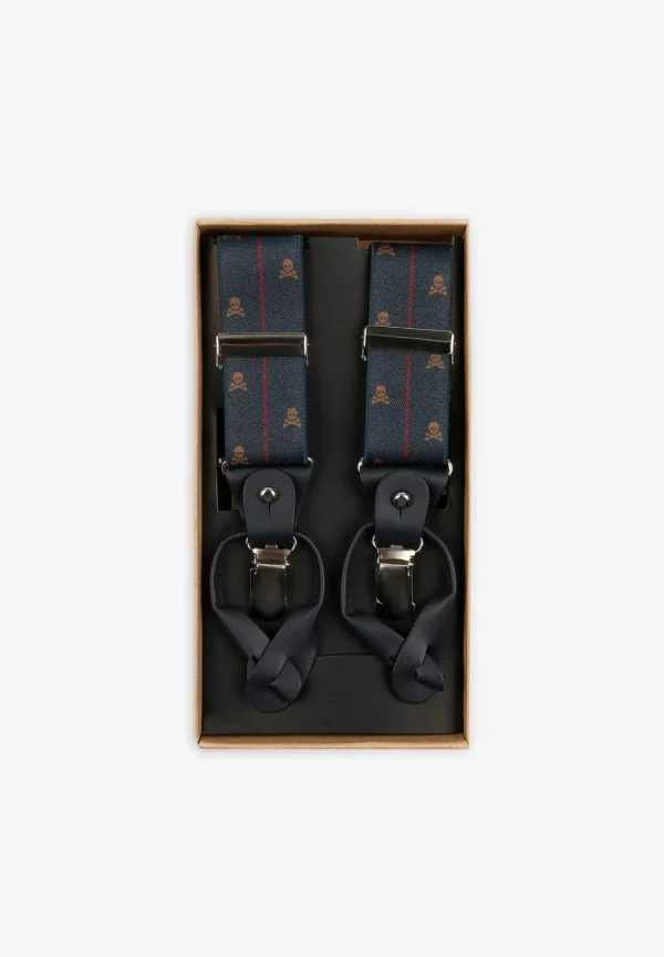 scalperscompany Tirantes Calaveras-Hombre Cinturones Y Tirantes