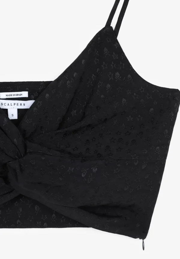 scalperscompany Top Corto Skull Star-Mujer Total Look