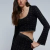 scalperscompany Top Cropped Abertura Trasera-Mujer Total Look