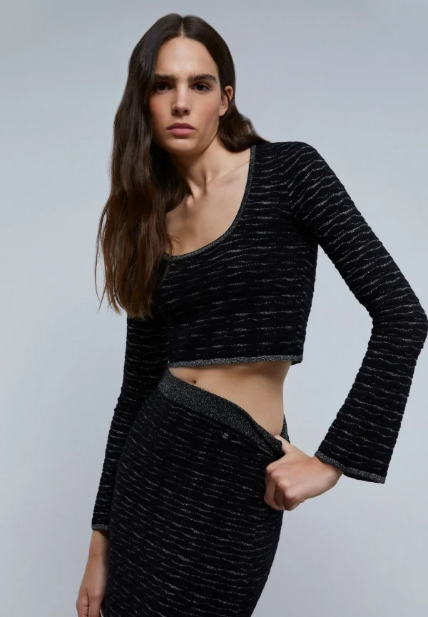 scalperscompany Top Cropped Abertura Trasera-Mujer Total Look