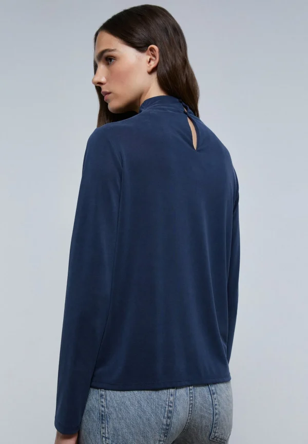 scalperscompany Top Detalle Drapeado Hombro-Mujer Camisetas Y Tops