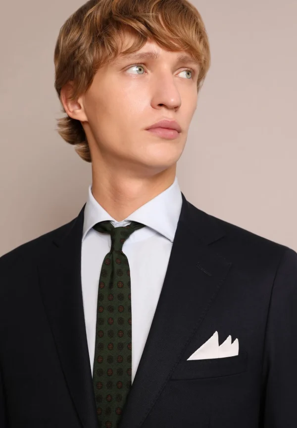 scalperscompany Traje Azul Marino Bolsillos Parche-Hombre Trajes