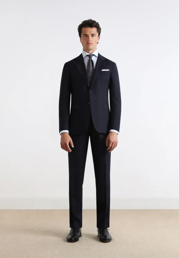 scalperscompany Traje Azul Marino Espiga-Hombre Trajes