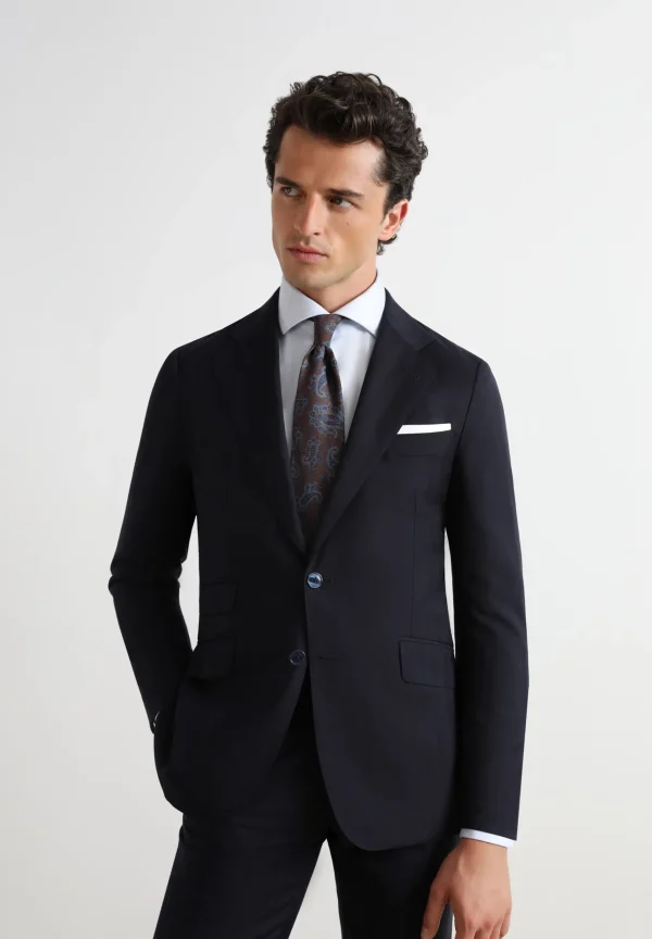 scalperscompany Traje Azul Marino Espiga-Hombre Trajes