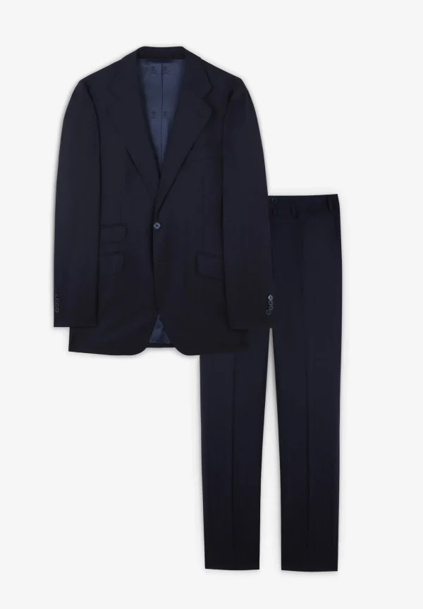 scalperscompany Traje Azul Marino Espiga-Hombre Trajes