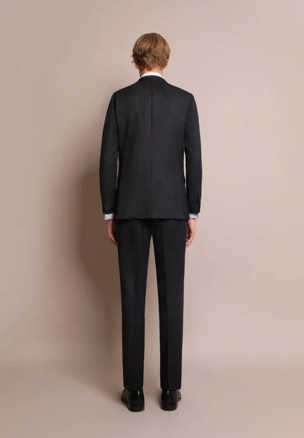 scalperscompany Traje Azul Marino Espiga Lana-Hombre Trajes