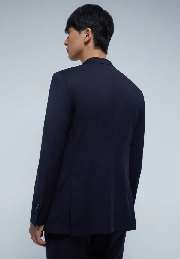 scalperscompany Traje Azul Marino Estructura Bolsillos-Hombre Trajes