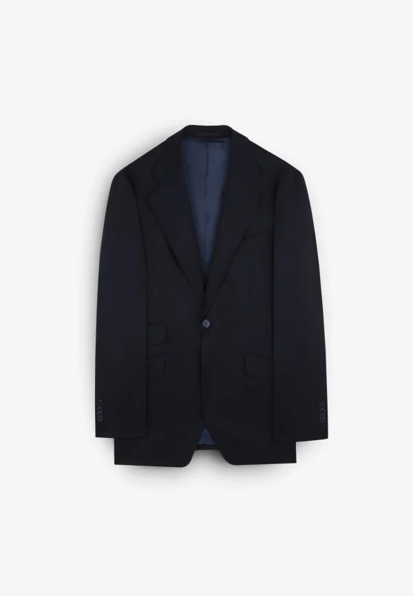 scalperscompany Traje Azul Marino Lana-Hombre Trajes