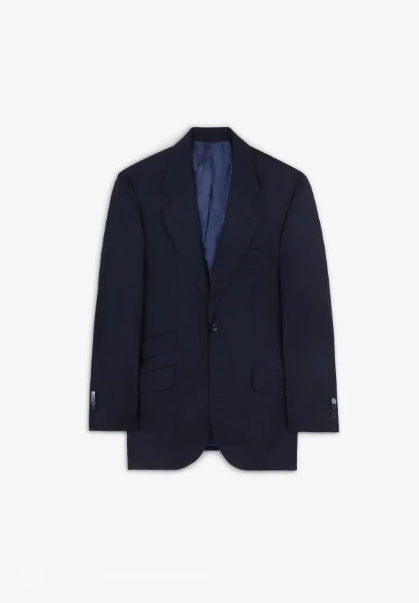 scalperscompany Traje Clasico Lana Azul Marino-Hombre Trajes