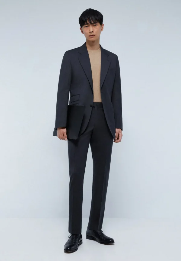 scalperscompany Traje Clasico Lana Gris-Hombre Trajes