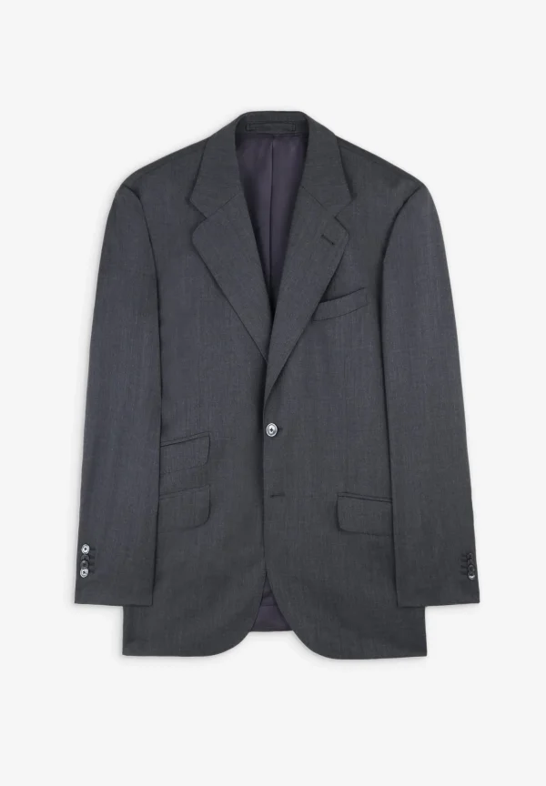 scalperscompany Traje Clasico Lana Gris-Hombre Trajes