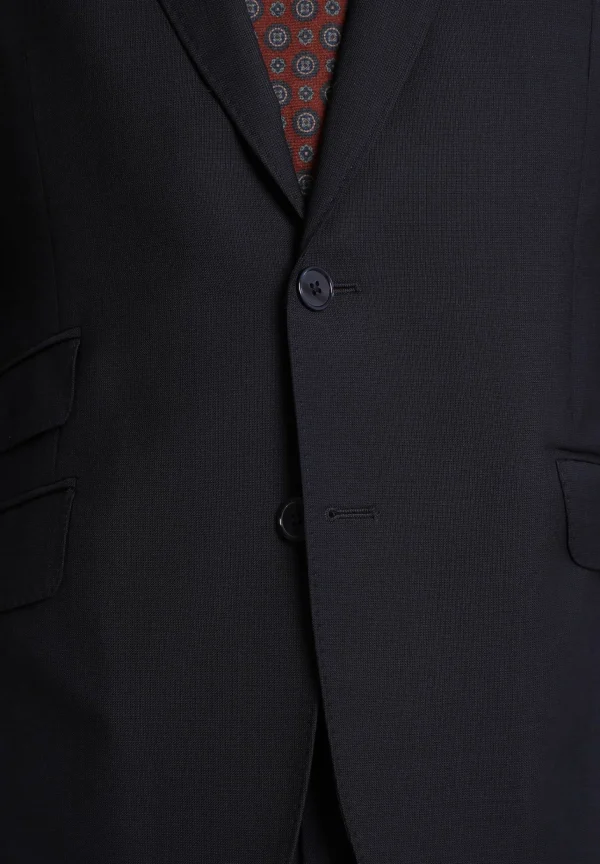 scalperscompany Traje Estructura Azul Marino Lana-Hombre Trajes