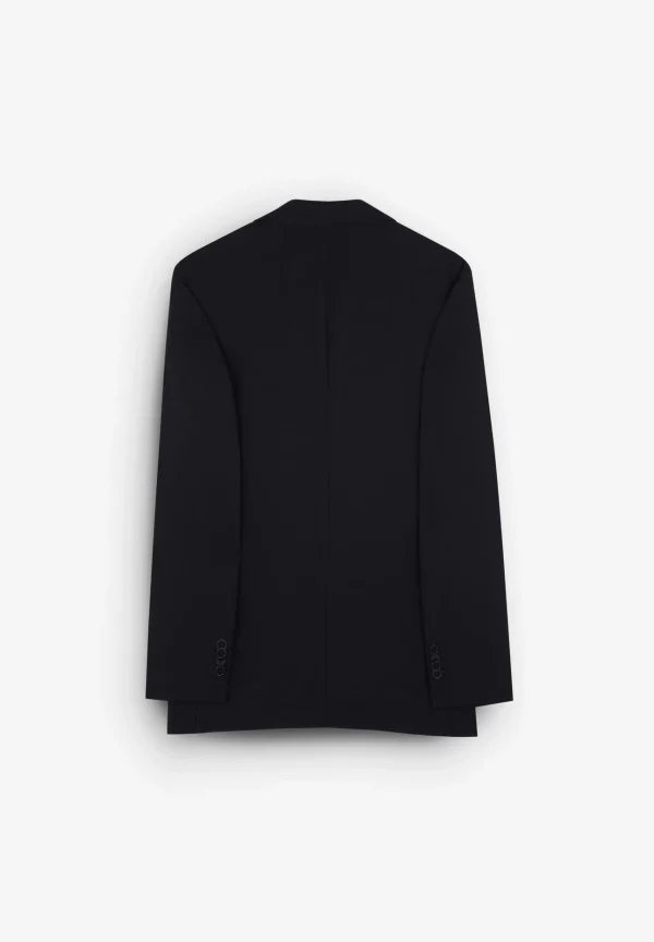 scalperscompany Traje Estructura Azul Marino Lana-Hombre Trajes
