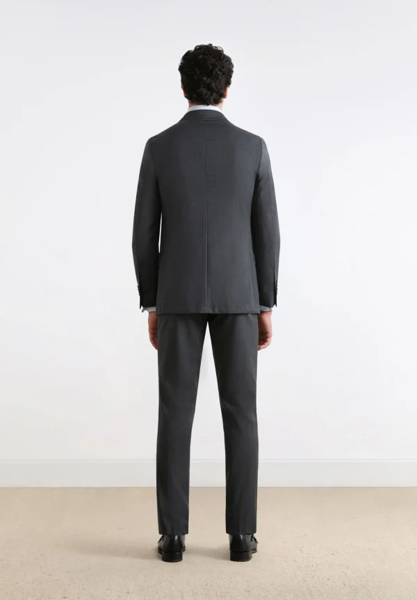 scalperscompany Traje Estructura Gris Lana-Hombre Trajes