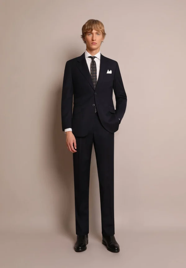 scalperscompany Traje Lana Azul Marino-Hombre Trajes
