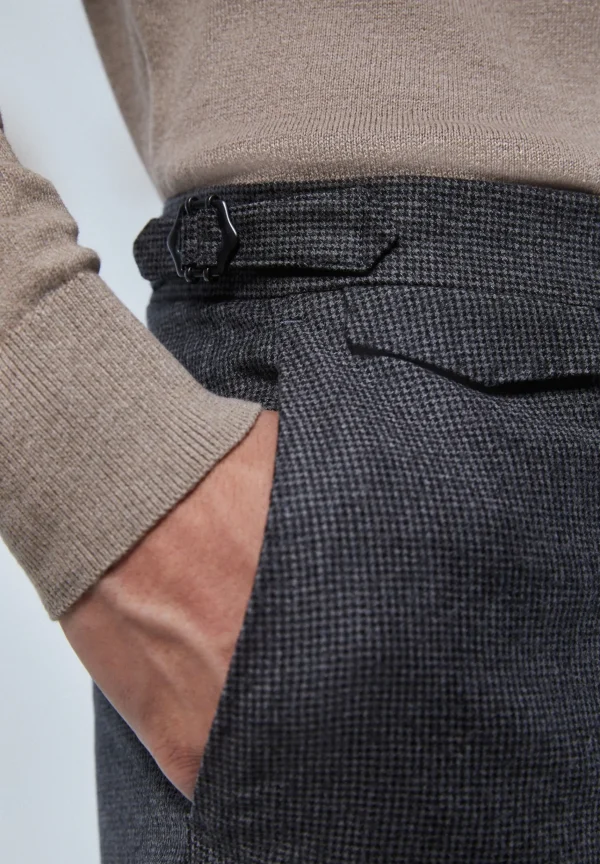 scalperscompany Traje Premium Cuadros Punta De Lanza Gris-Hombre Trajes