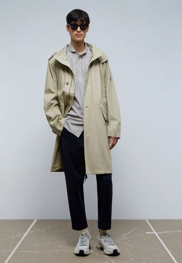 scalperscompany Trench Premium Algodon-Hombre Abrigos Y Chaquetas