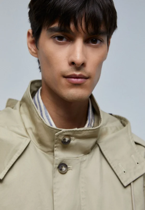 scalperscompany Trench Premium Algodon-Hombre Abrigos Y Chaquetas