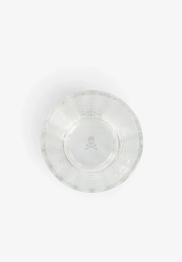scalperscompany Vaso Vidrio Relieve Rayas-Home Cristaleria