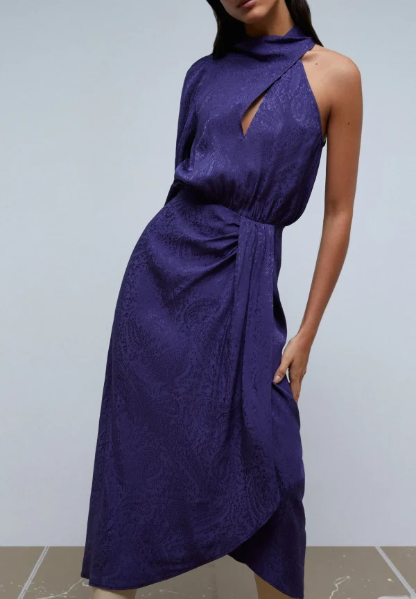 scalperscompany Vestido Asimetrico Jacquard-Mujer Coleccion