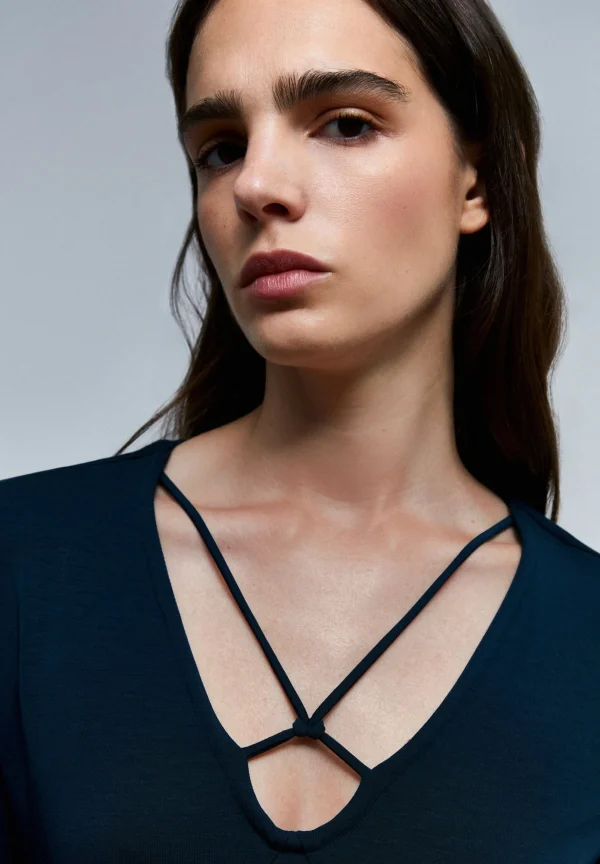 scalperscompany Vestido Detalle Escote-Mujer Vestidos Y Monos