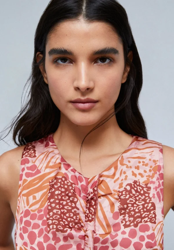 scalperscompany Vestido Evase Animal Print-Mujer La Gran Fiesta