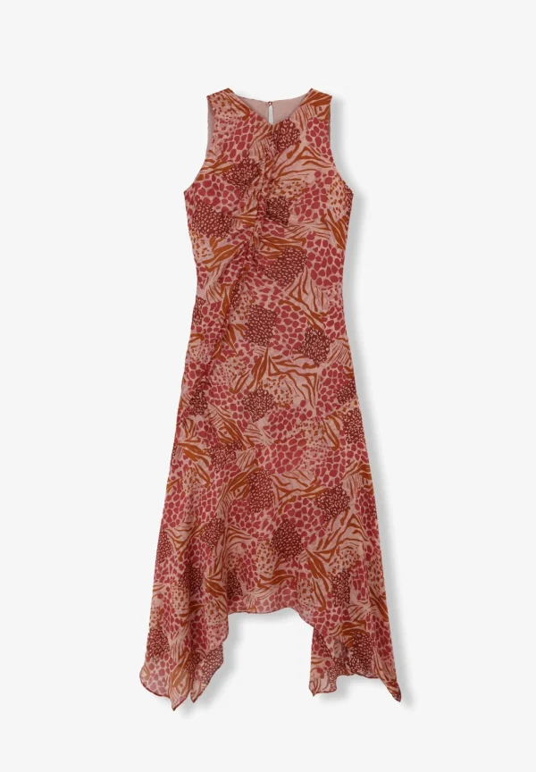 scalperscompany Vestido Evase Animal Print-Mujer La Gran Fiesta
