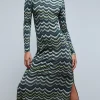 scalperscompany Vestido Midi Abertura Espalda-Mujer Vestidos Y Monos