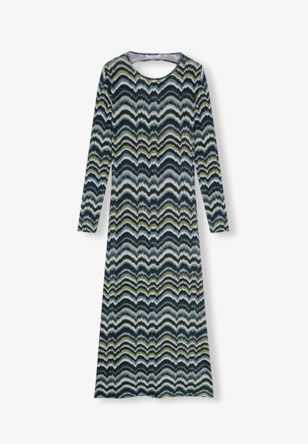 scalperscompany Vestido Midi Abertura Espalda-Mujer Vestidos Y Monos