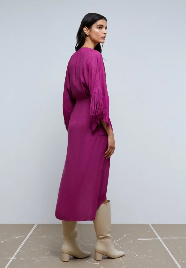 scalperscompany Vestido Midi Flecos-Mujer La Gran Fiesta
