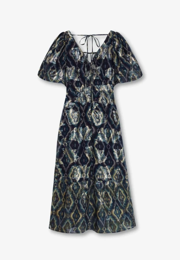 scalperscompany Vestido Midi Manga Abullonada-Mujer Vestidos Y Monos