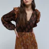 scalperscompany Vestido Midi Paisley Lurex-Mujer Vestidos Y Monos