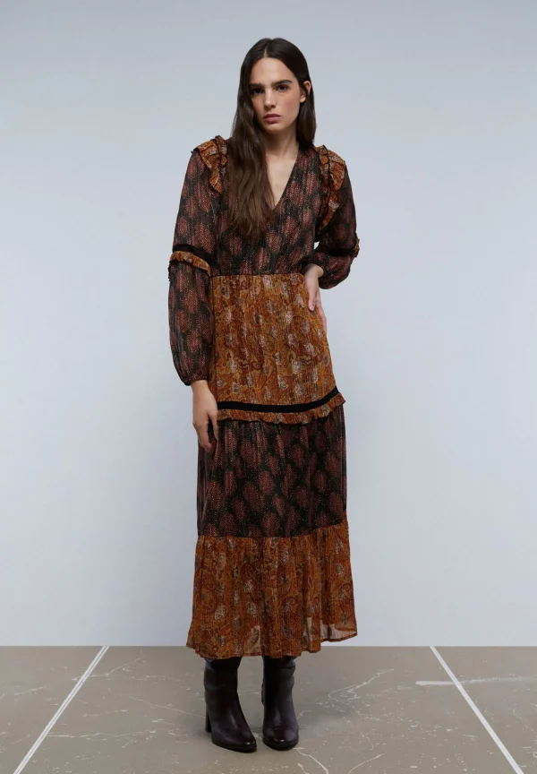 scalperscompany Vestido Midi Paisley Lurex-Mujer Vestidos Y Monos