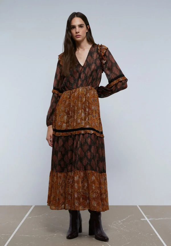 scalperscompany Vestido Midi Paisley Lurex-Mujer Vestidos Y Monos