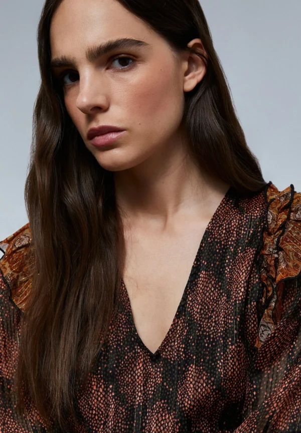scalperscompany Vestido Midi Paisley Lurex-Mujer Vestidos Y Monos