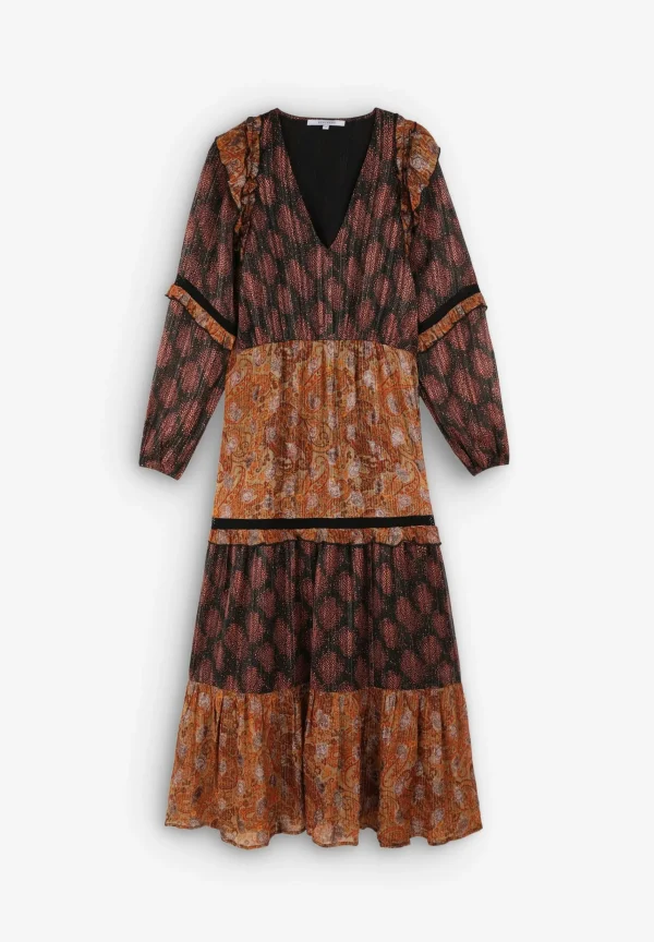 scalperscompany Vestido Midi Paisley Lurex-Mujer Vestidos Y Monos